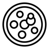 Black and white graphic of abstract circles in a dynamic layout vector