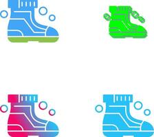 Ski Boots Icon Design vector