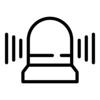 Home security system icon outline . Innovative technology vector