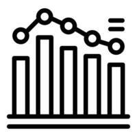 Bankrupt startup icon outline . Financial crisis vector