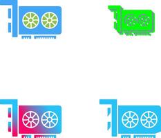 Graphic Card Icon Design vector