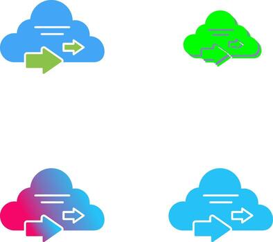 Cloud Computing Icon Design vector
