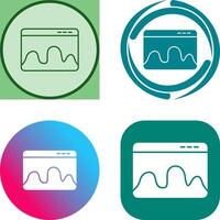 Webpage Statistics Icon Design vector