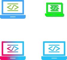 Coding Icon Design vector