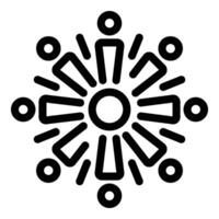 Black and white graphic of a stylized sun with radiating beams, suitable for various designs vector