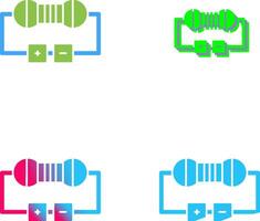 Resistor Icon Design vector