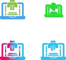 Print Icon Design vector