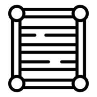 illustration of a simple abacus icon vector