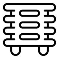 Black and white line art of abstract pattern vector