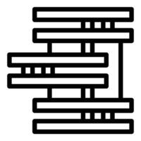 Black and white abstract geometric lines pattern vector