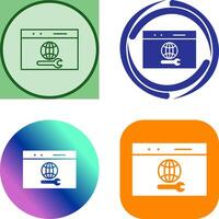 Unique Web Support Icon Design vector