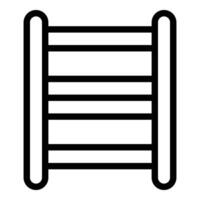 Black and white ladder icon vector