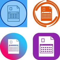 Unique Content Planning Icon Design vector
