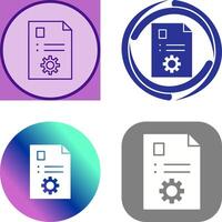 Unique Content Management Icon Design vector