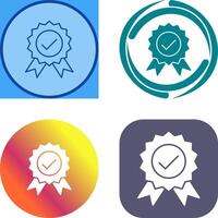 Unique Quality Control Icon Design vector