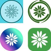 Unique Flower Icon Design vector