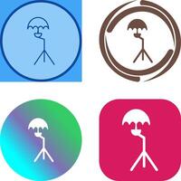 Unique Umbrella Stand Icon Design vector