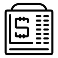 Contact list icon with address book and phone vector