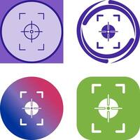 Unique Focus Vertical Icon Design vector