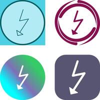 Unique Flash Icon Design vector