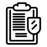 illustration of clipboard with pen icon vector