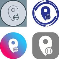 Global Locations Icon Design vector