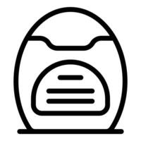 Modern egg chair line icon design vector