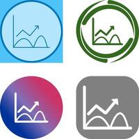 Trend in Graph Icon Design vector