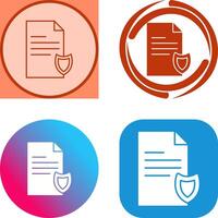 Private Document Icon Design vector