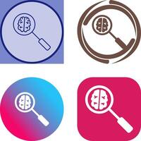 Unique Intelligent Search Icon Design vector