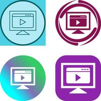 Streaming Icon Design vector