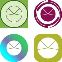 Pie Chart Analysis Icon Design vector