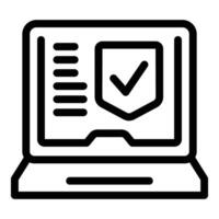 Secure online browsing concept icon vector