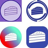 Cake Slice Icon Design vector