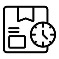 Deadline concept icon with clock vector