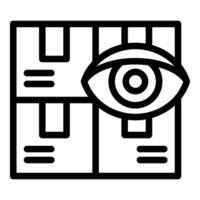 Eye on data privacy icon vector