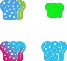 Toast Icon Design vector