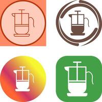 French Press Icon Design vector