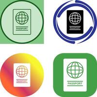 Passport Icon Design vector