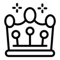 Royal crown line art illustration vector