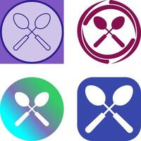 Spoons Icon Design vector