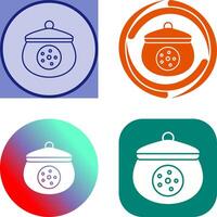 Cookie Jar Icon Design vector