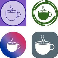 Hot Coffee Icon Design vector