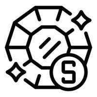 gráfico icono de un superhéroe emblema con un letra 's', simbolizando poder y fantasía vector