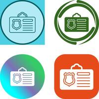 Id Card Icon Design vector