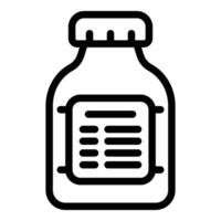medicina botella icono ilustración vector