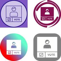 Candidate Banner Icon Design vector