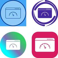 Page Speed Icon Design vector