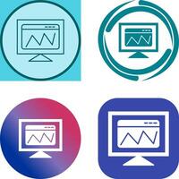 Web Analysis Icon Design vector
