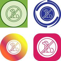 No Pets Icon Design vector